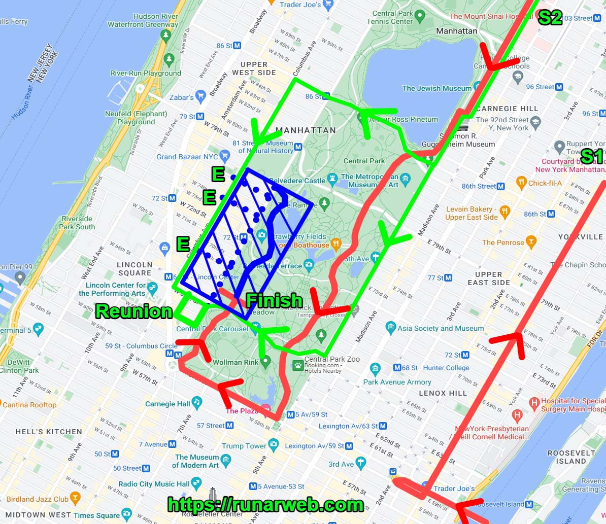 Ny Marathon Route Map